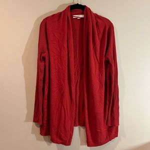 LOFT Burnt Orange Cardigan Sweater